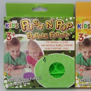 Push N Pop Bubble Fidget Stress Relief Toys 2 Pack